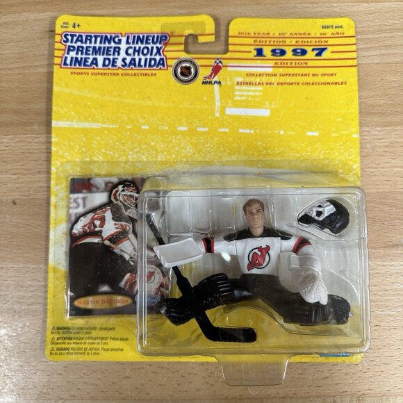MARTIN BRODEUR - New Jersey Devils - Starting Lineup NHL SLU 1997 Figure & Card - Picture 1 of 4